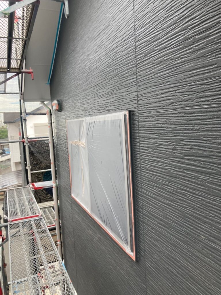 福岡県太宰府市 J様邸【住宅塗装】作業工程:外壁塗装 中塗り 写真10