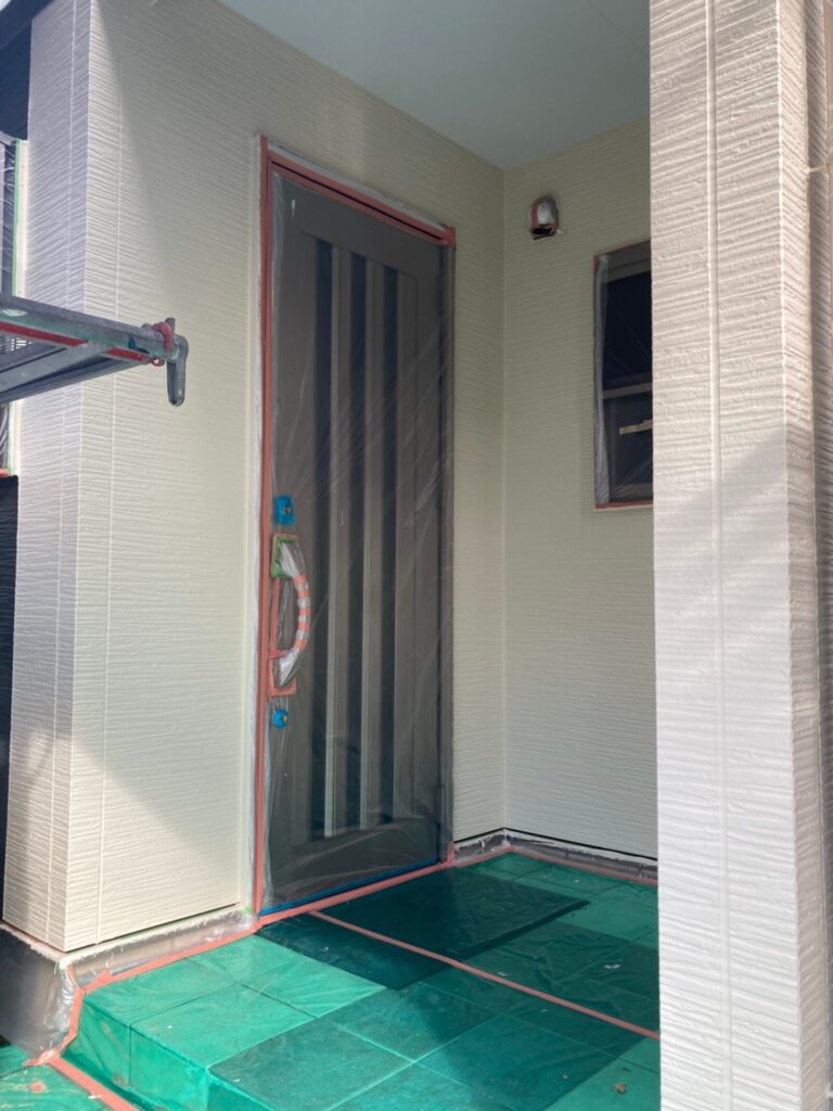 福岡県太宰府市 J様邸【住宅塗装】作業工程:外壁塗装 上塗り 写真29