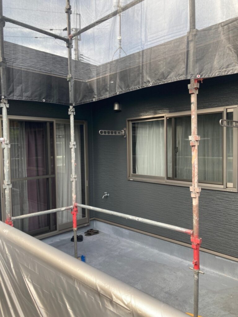 福岡県太宰府市 J様邸【住宅塗装】作業工程:外壁塗装 上塗り 写真25