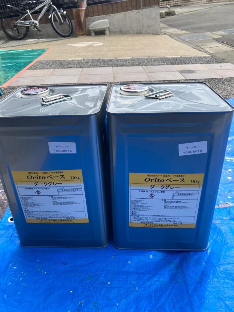 福岡県太宰府市 J様邸【住宅塗装】作業工程:屋根塗装 下塗り 写真1