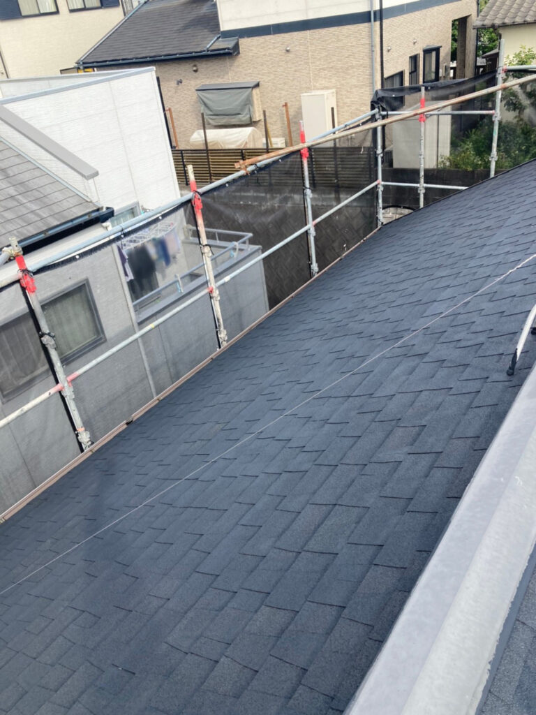 福岡県太宰府市 J様邸【住宅塗装】作業工程:屋根塗装 下塗り 写真5