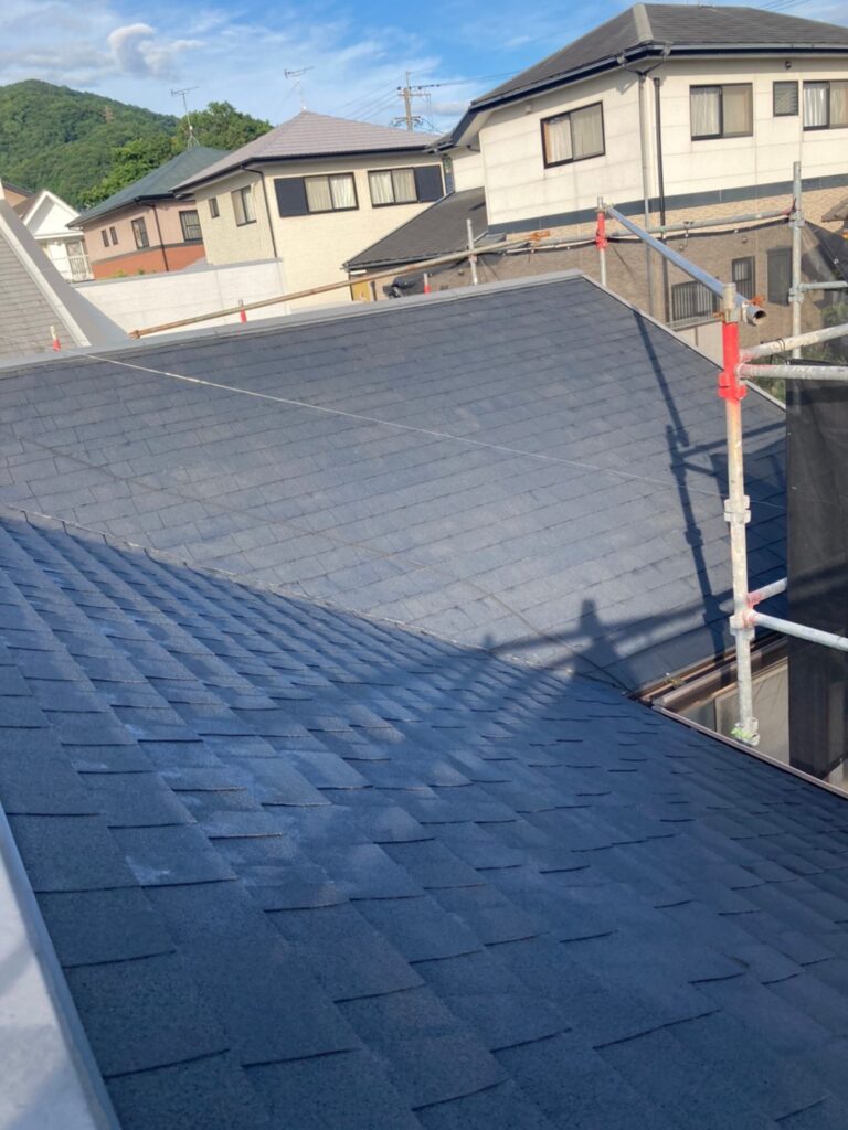 福岡県太宰府市 J様邸【住宅塗装】作業工程:屋根塗装 下塗り 写真8