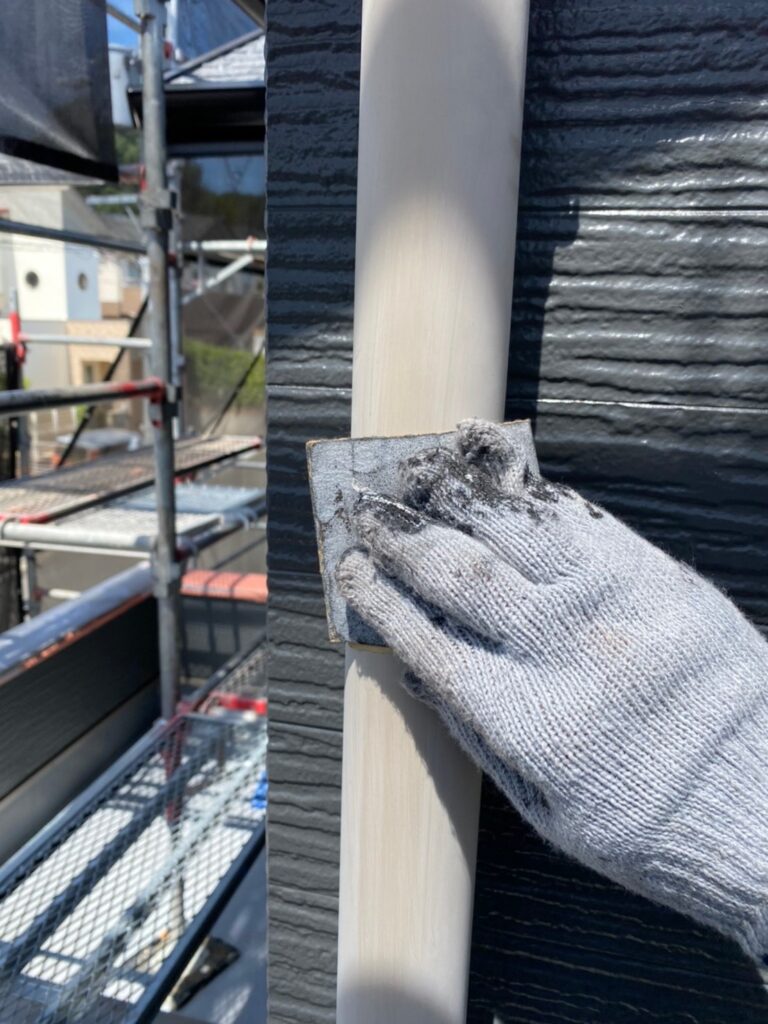 福岡県太宰府市 J様邸【住宅塗装】作業工程:付帯塗装 写真3