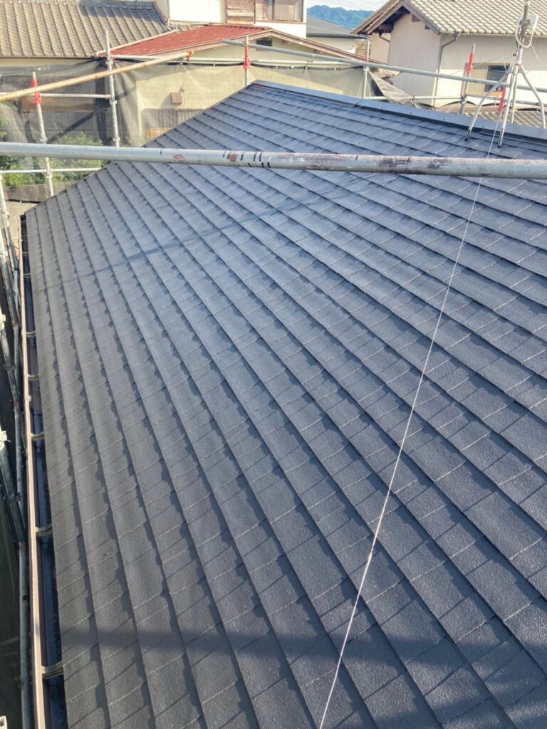 福岡県太宰府市 J様邸【住宅塗装】作業工程:屋根塗装 上塗り 写真22