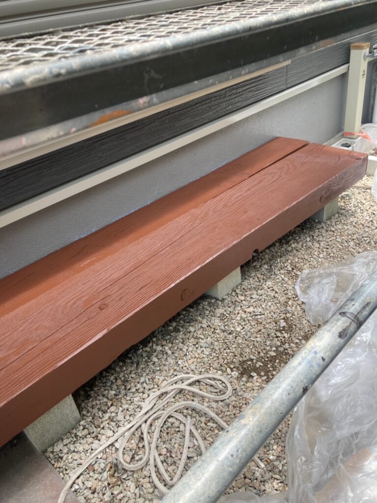 福岡県太宰府市 J様邸【住宅塗装】作業工程:木部塗装 写真4