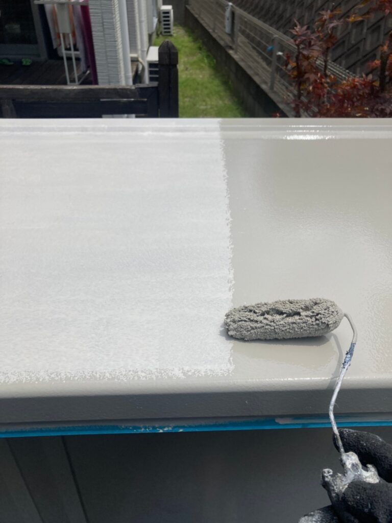 福岡県太宰府市 J様邸【住宅塗装】作業工程:物置塗装 タッチアップ 清掃 写真3