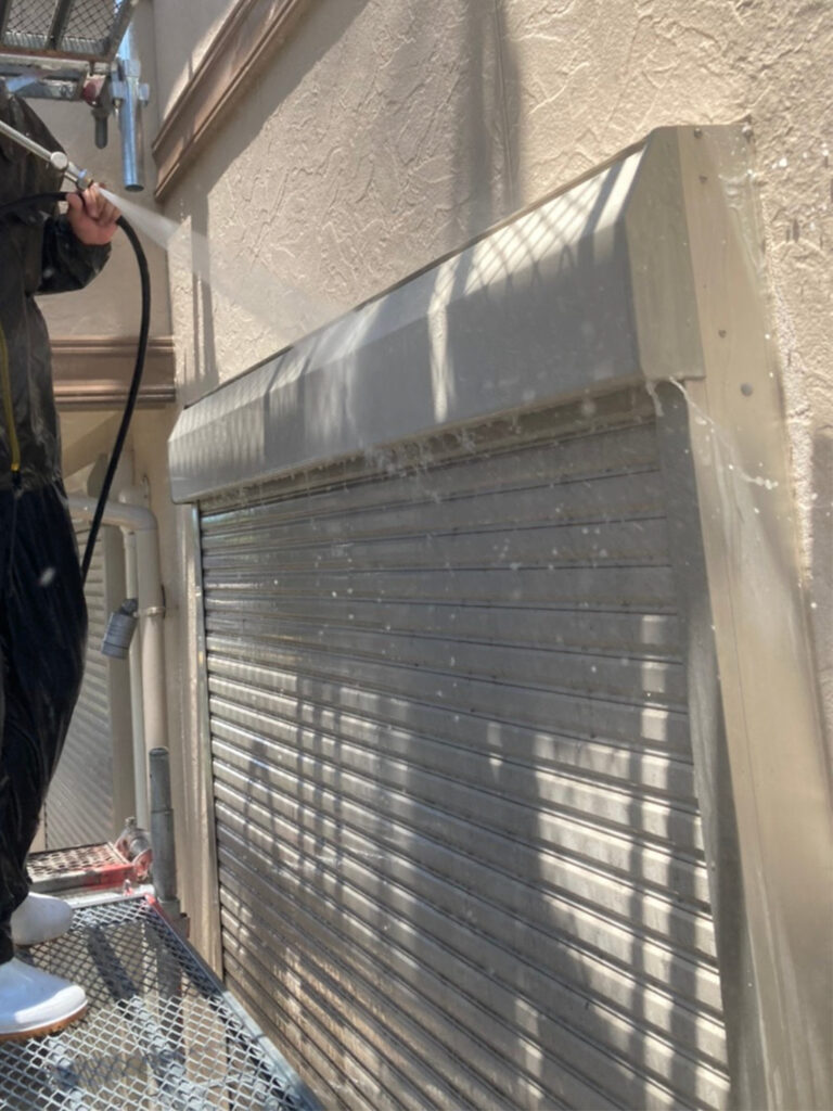 福岡県小郡市 I様邸【住宅塗装】作業工程:高圧洗浄 写真8