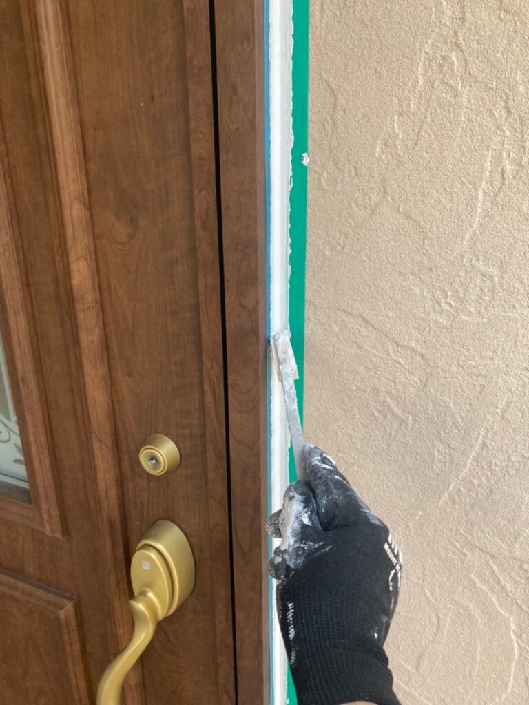 福岡県小郡市 I様邸【住宅塗装】作業工程:コーキング工事 写真21