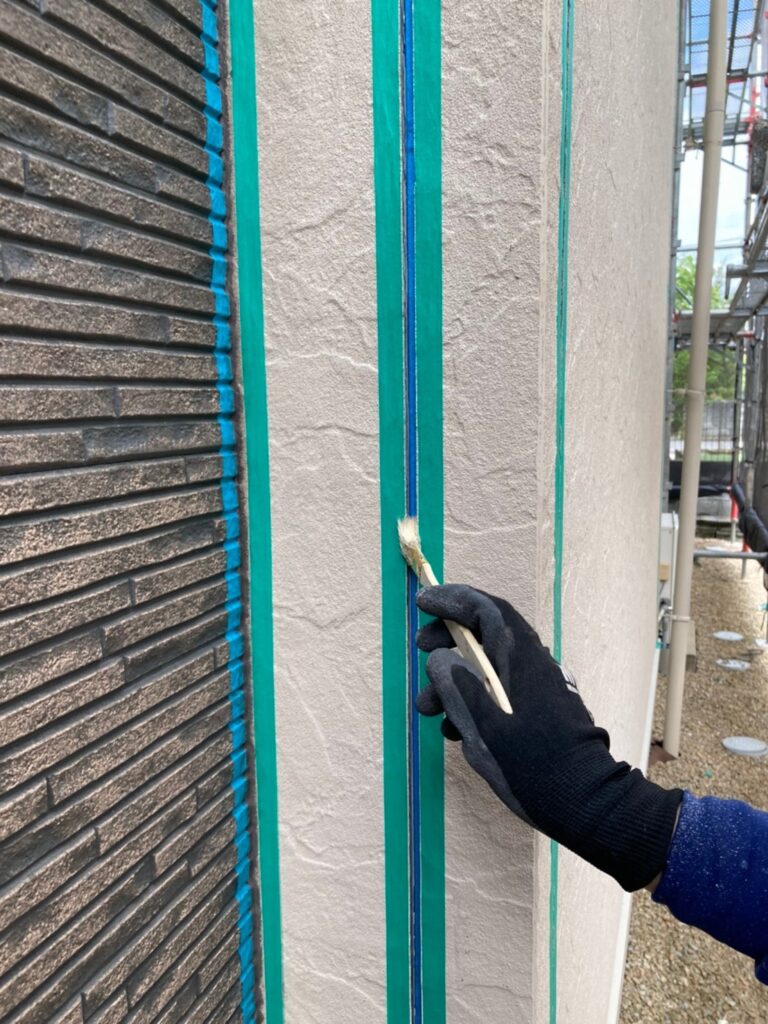 福岡県小郡市 I様邸【住宅塗装】作業工程:コーキング工事 写真14