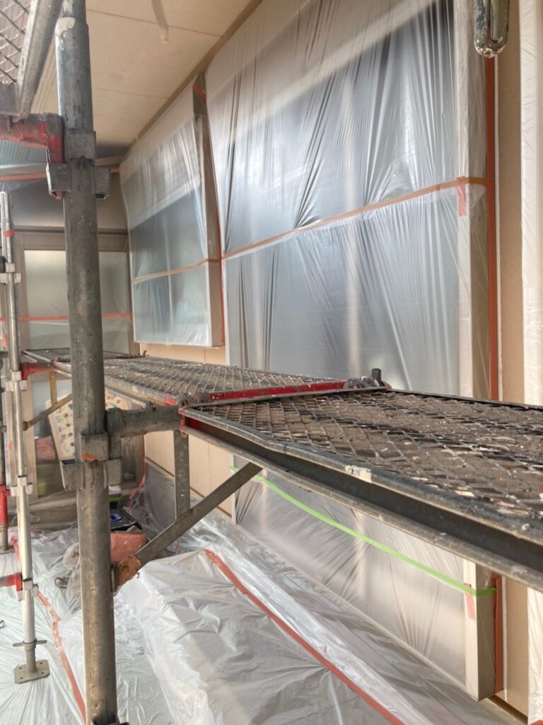 福岡県小郡市 I様邸【住宅塗装】作業工程:各所養生 写真6