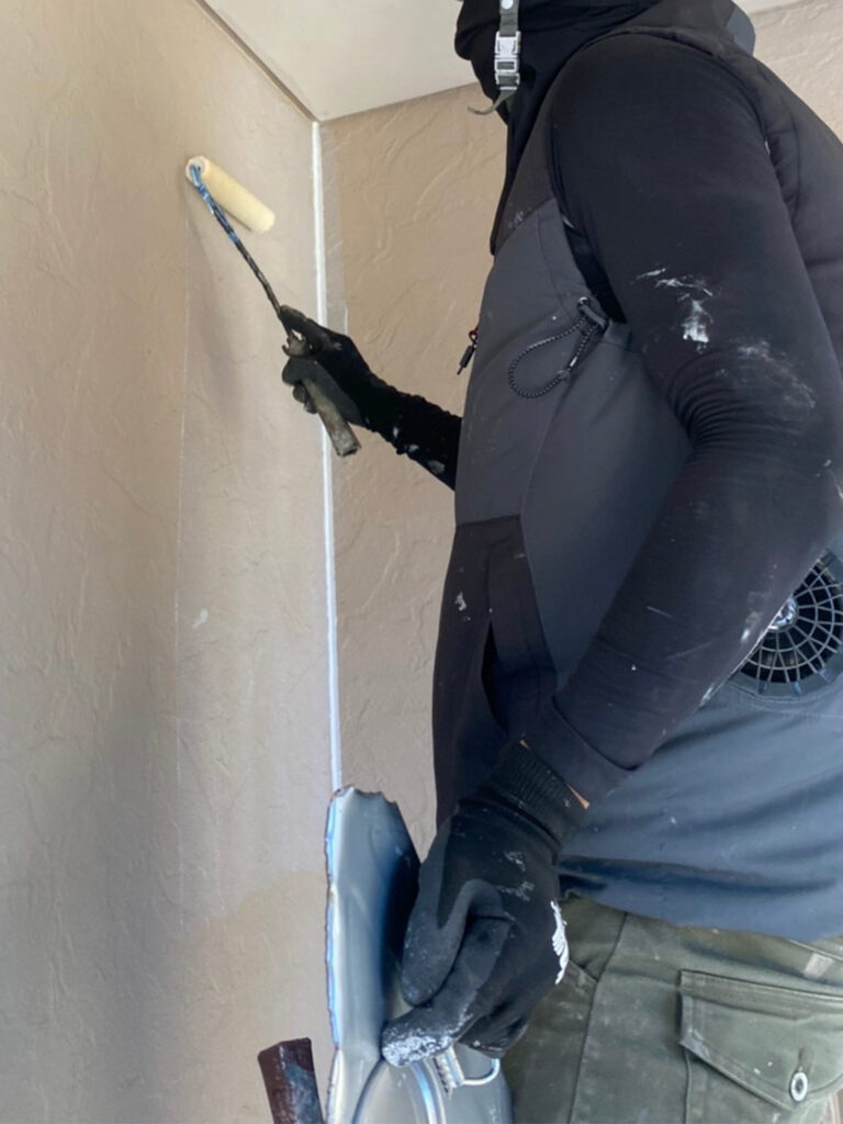 福岡県小郡市 I様邸【住宅塗装】作業工程:外壁塗装 写真2