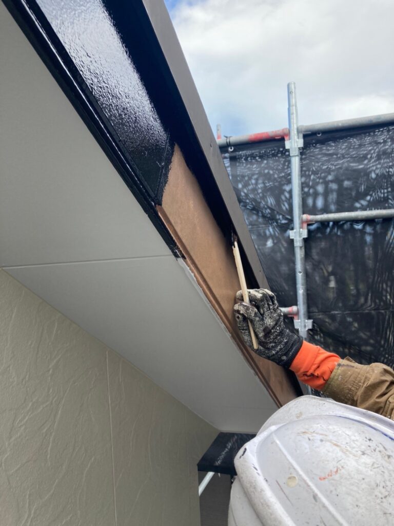 福岡県小郡市 I様邸【住宅塗装】作業工程:付帯塗装 写真6