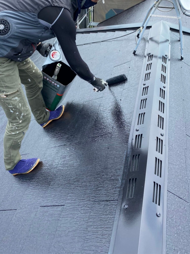 福岡県小郡市 I様邸【住宅塗装】作業工程:屋根塗装 写真19