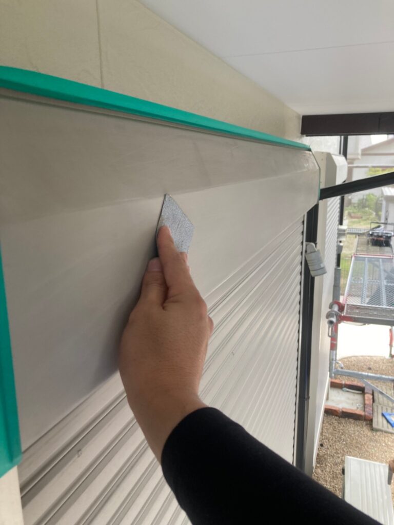 福岡県小郡市 I様邸【住宅塗装】作業工程:付帯塗装 写真2