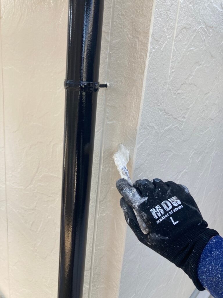 福岡県小郡市 I様邸【住宅塗装】作業工程:タッチアップ 写真1