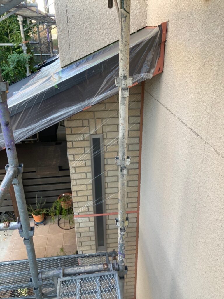 福岡県福岡市 N様邸【住宅塗装】作業工程:各所養生 写真5