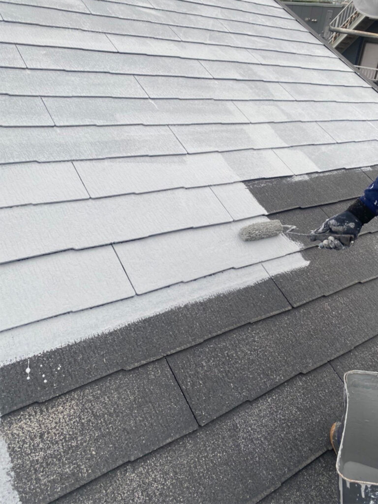 福岡県福岡市 N様邸【住宅塗装】作業工程:屋根塗装 写真2