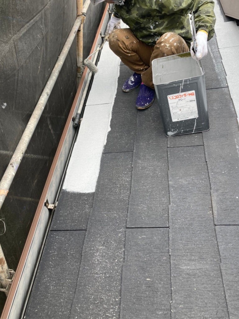 福岡県福岡市 N様邸【住宅塗装】作業工程:屋根塗装 写真3