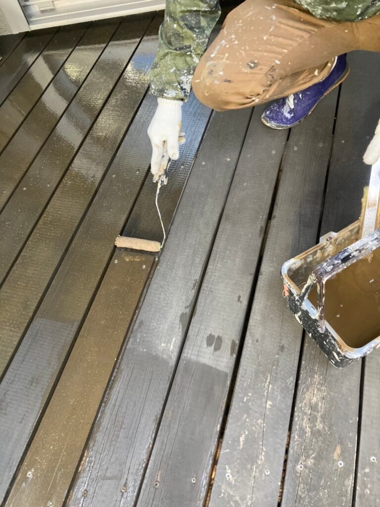 福岡県福岡市 N様邸【住宅塗装】作業工程:木部塗装 写真7