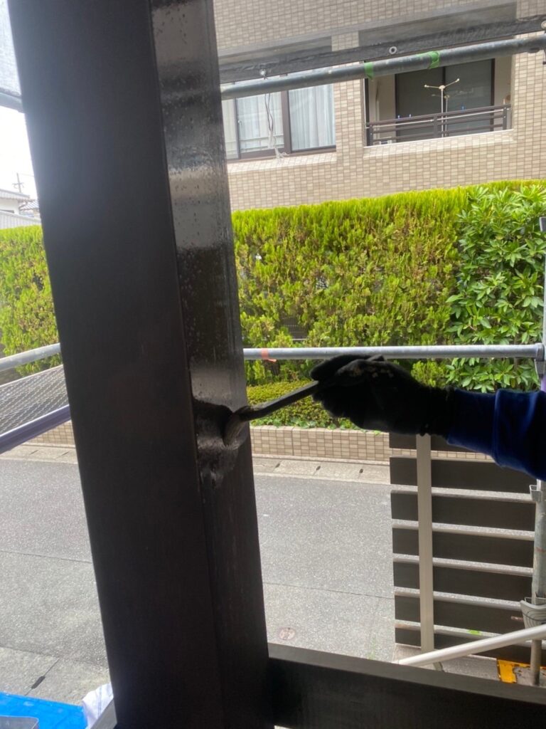 福岡県福岡市 N様邸【住宅塗装】作業工程:木部塗装 写真5