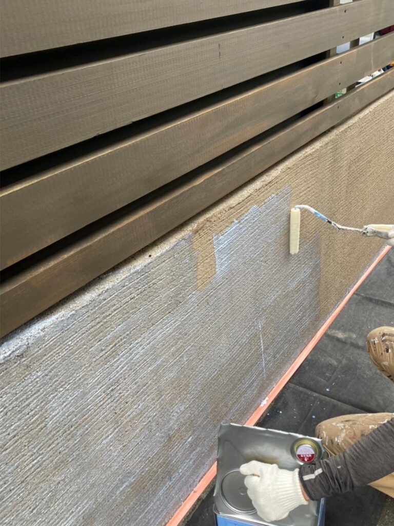 福岡県福岡市 N様邸【住宅塗装】作業工程:塀塗装 写真3