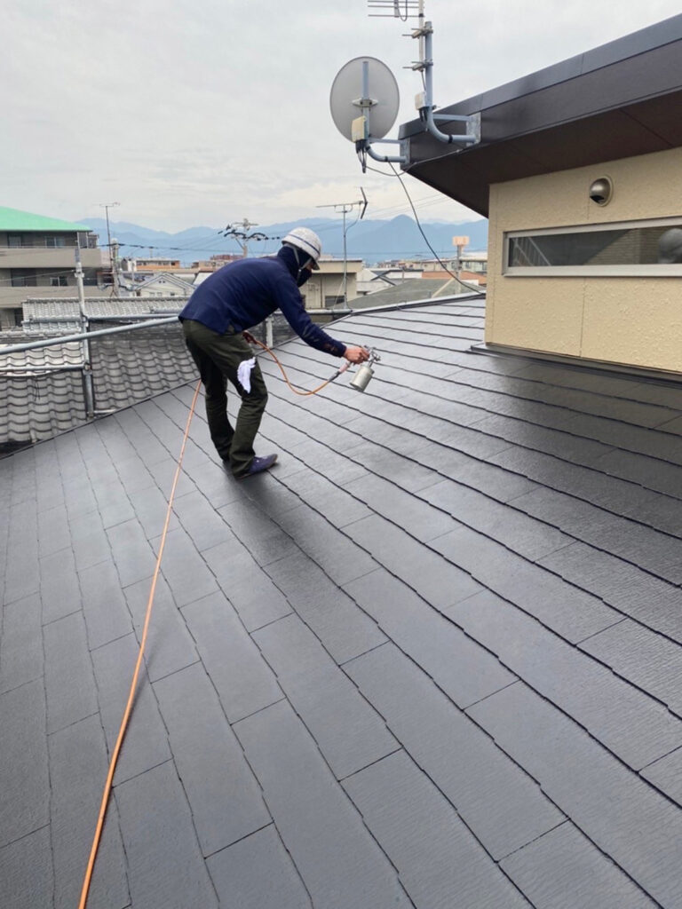 福岡県福岡市 N様邸【住宅塗装】作業工程:光触媒コーティング(屋外) 写真3