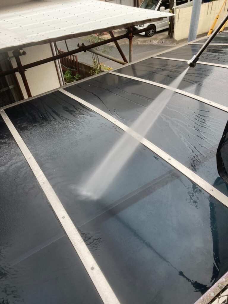 福岡県福岡市城南区 H様邸【住宅塗装】作業工程：高圧洗浄 写真9