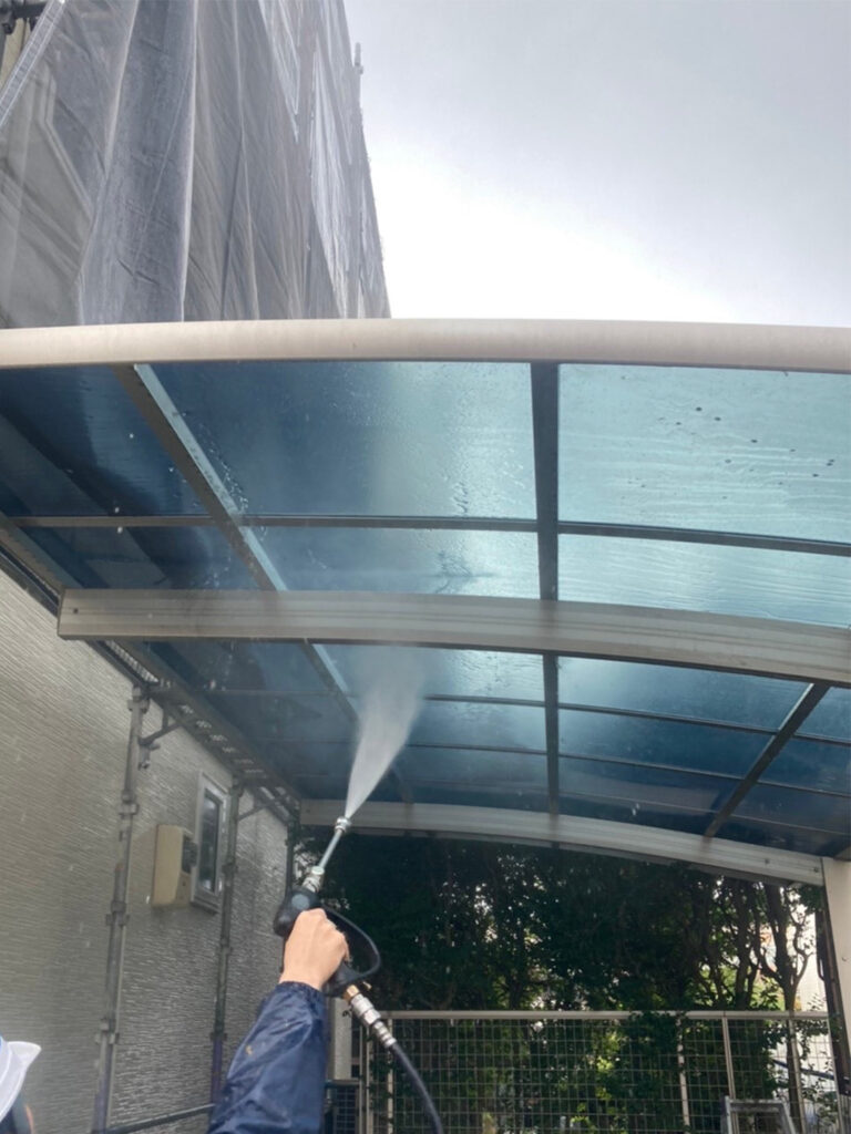 福岡県福岡市城南区 H様邸【住宅塗装】作業工程：高圧洗浄 写真10