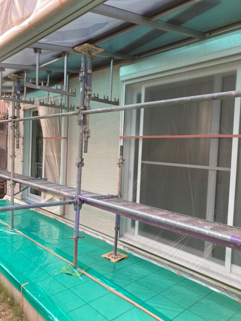 福岡県福岡市城南区 H様邸【住宅塗装】作業工程：各所養生 写真8
