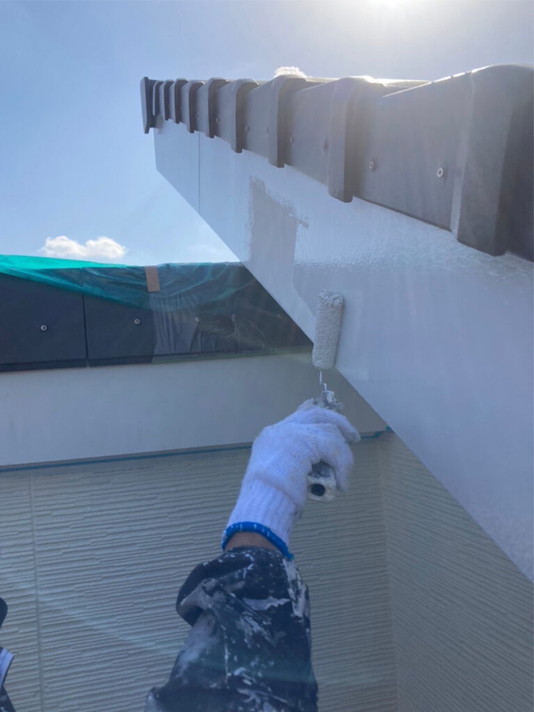 福岡県福岡市城南区 H様邸【住宅塗装】作業工程：付帯塗装 写真4