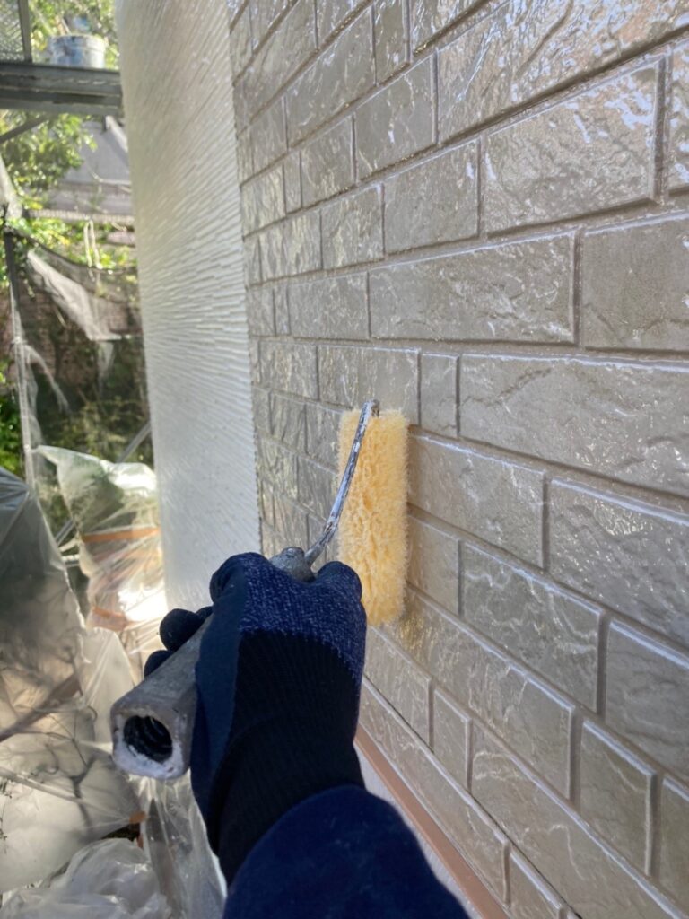 福岡県福岡市城南区 H様邸【住宅塗装】作業工程：外壁塗装(クリヤー) 写真7