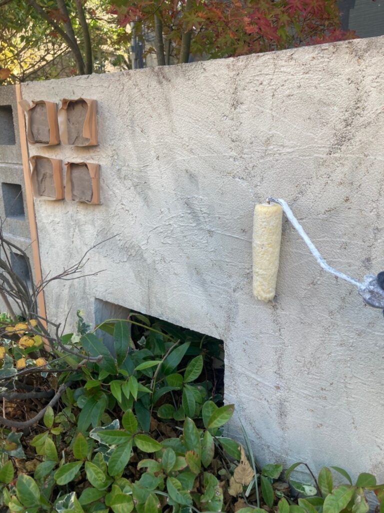 福岡県福岡市城南区 H様邸【住宅塗装】作業工程：外構塗装 写真2