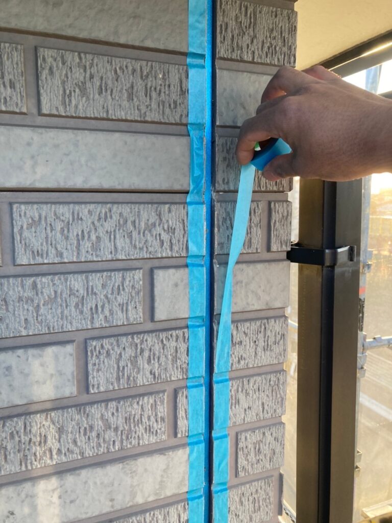 福岡県久留米市 F様邸【住宅塗装】作業工程：コーキング工事 写真5