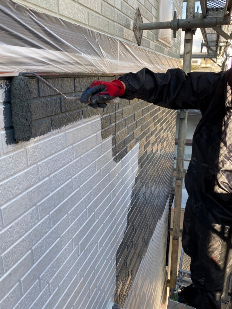 福岡県久留米市 F様邸【住宅塗装】作業工程：外壁塗装 写真13