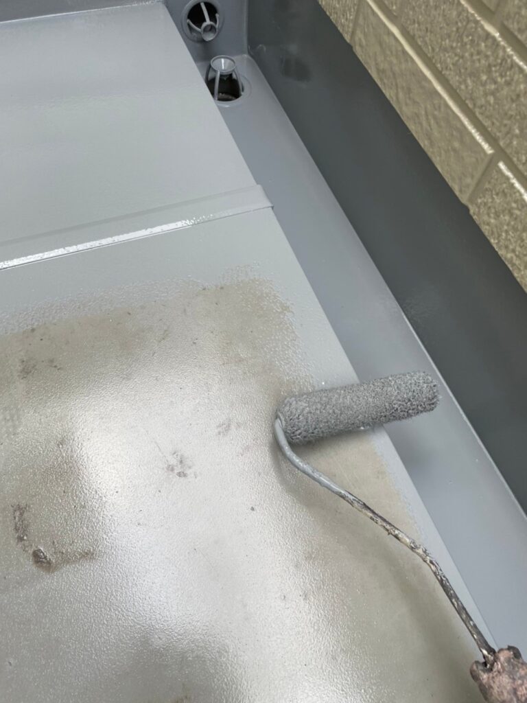 福岡県久留米市 F様邸【住宅塗装】作業工程：ベランダ防水塗装 写真4