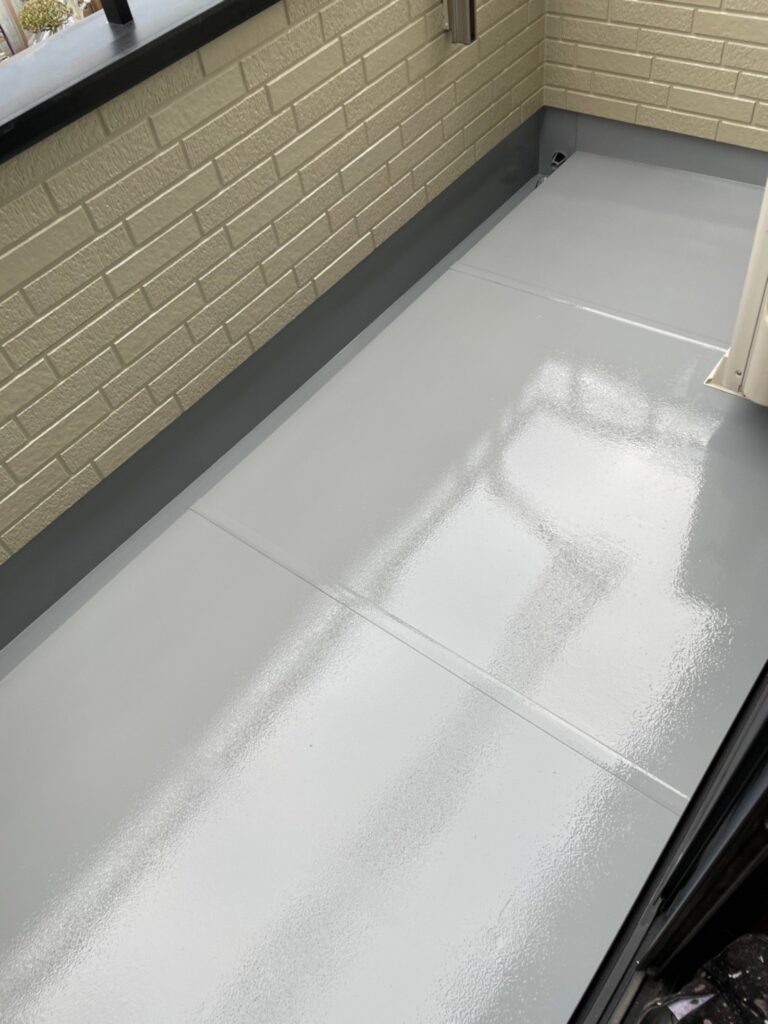 福岡県久留米市 F様邸【住宅塗装】作業工程：ベランダ防水塗装 写真5