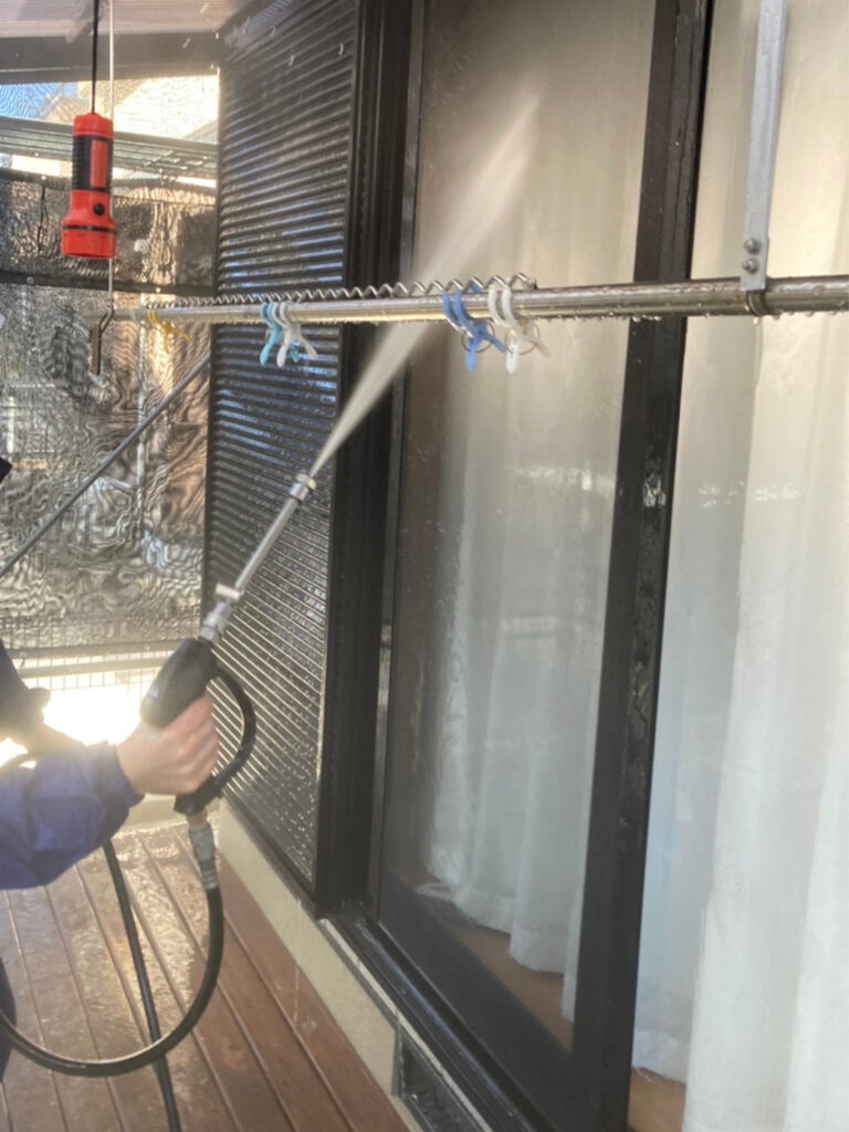 福岡県糟屋郡 N様邸【住宅塗装】作業工程：高圧洗浄 写真7