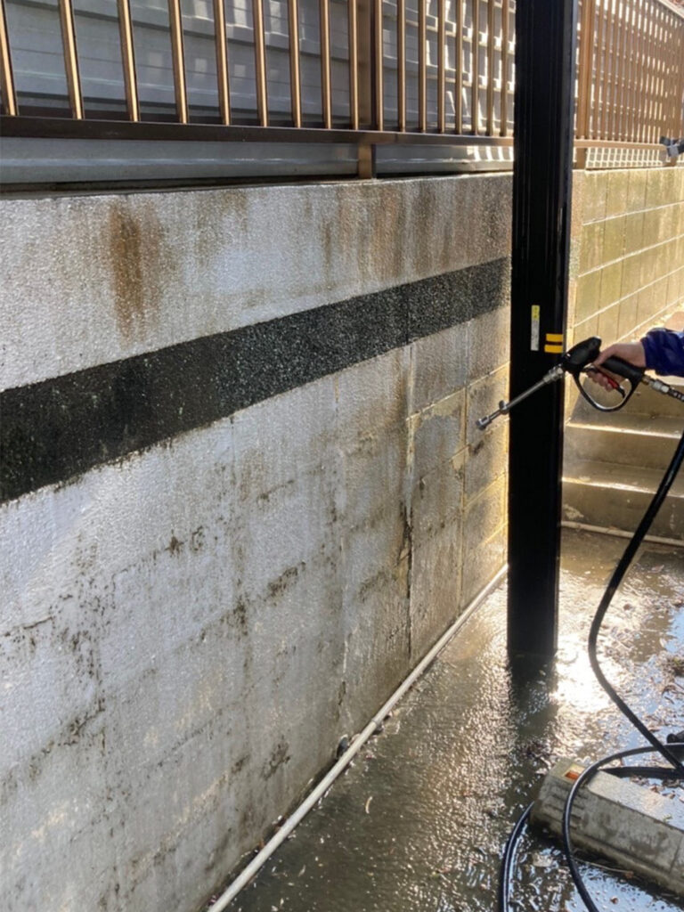 福岡県糟屋郡 N様邸【住宅塗装】作業工程：高圧洗浄 写真10