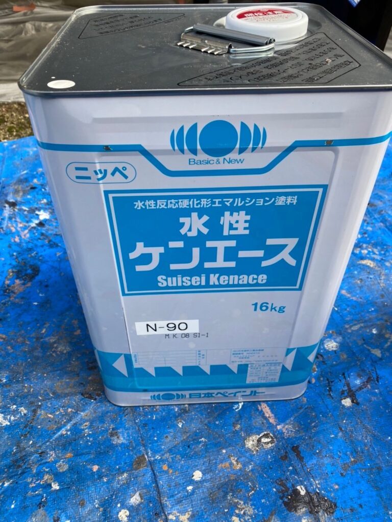 福岡県糟屋郡 N様邸【住宅塗装】作業工程：軒天塗装 写真1