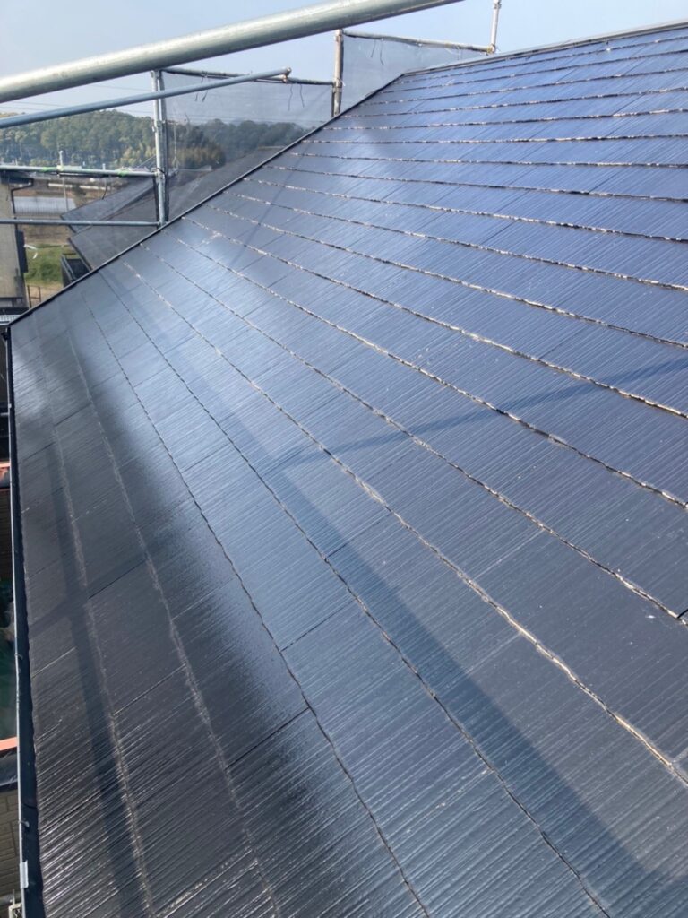 福岡県糟屋郡 N様邸【住宅塗装】作業工程：屋根塗装 写真5