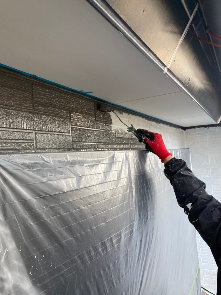 福岡県糟屋郡 N様邸【住宅塗装】作業工程：外壁塗装 写真14