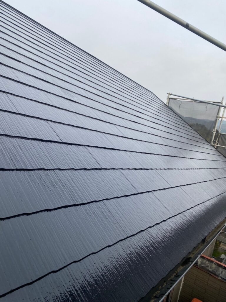 福岡県糟屋郡 N様邸【住宅塗装】作業工程：屋根塗装 写真9