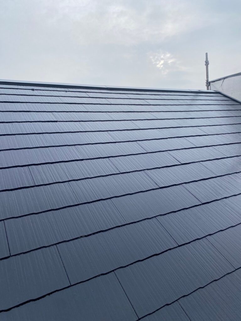 福岡県糟屋郡 N様邸【住宅塗装】作業工程：屋根塗装 写真11