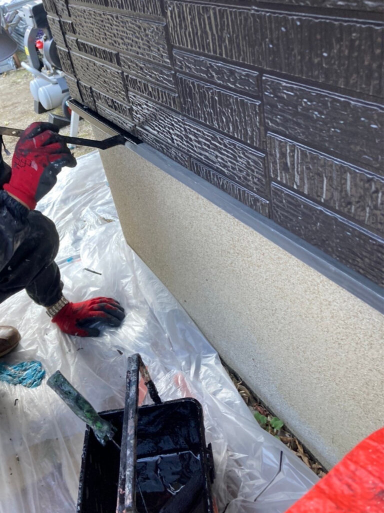 福岡県糟屋郡 N様邸【住宅塗装】作業工程：付帯塗装 写真6