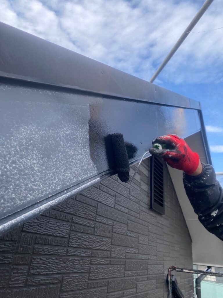 福岡県糟屋郡 N様邸【住宅塗装】作業工程：付帯塗装 写真2