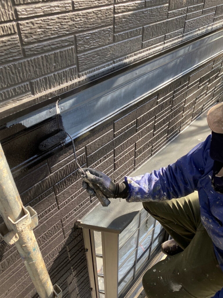 福岡県糟屋郡 N様邸【住宅塗装】作業工程：付帯塗装 写真4