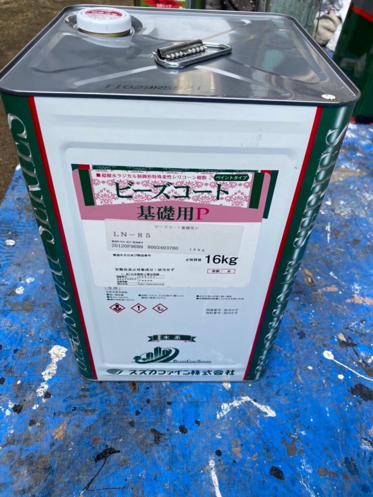 福岡県糟屋郡 N様邸【住宅塗装】作業工程：基礎巾木塗装 写真5