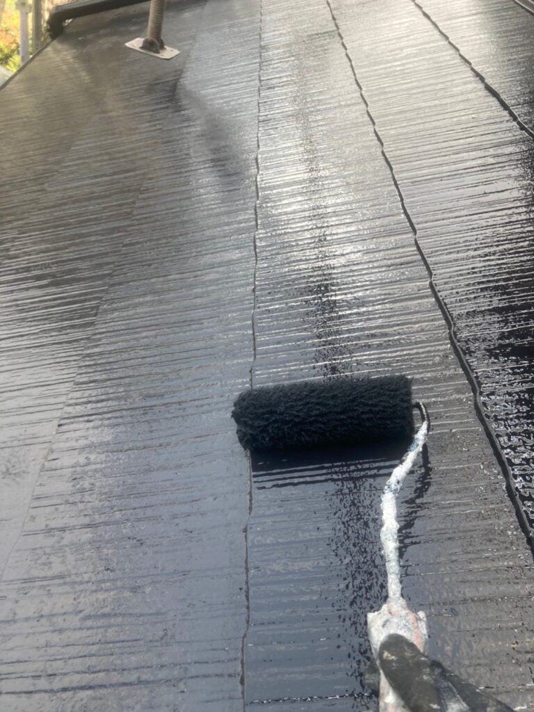 福岡県糟屋郡 N様邸【住宅塗装】作業工程：屋根塗装 写真18