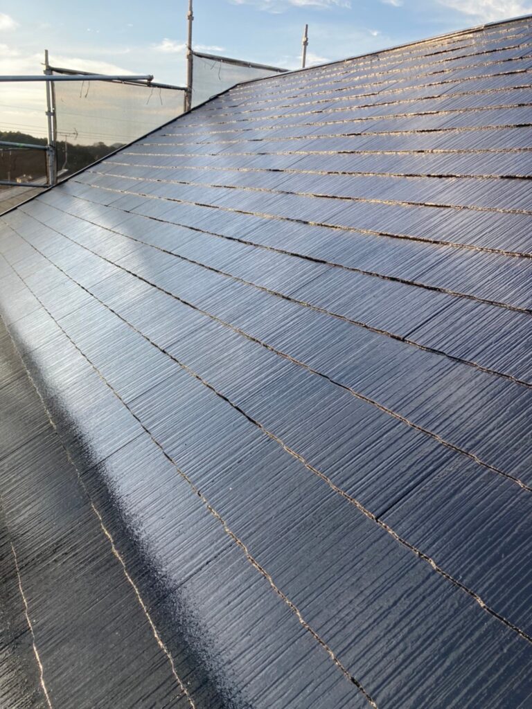 福岡県糟屋郡 N様邸【住宅塗装】作業工程：屋根塗装 写真21