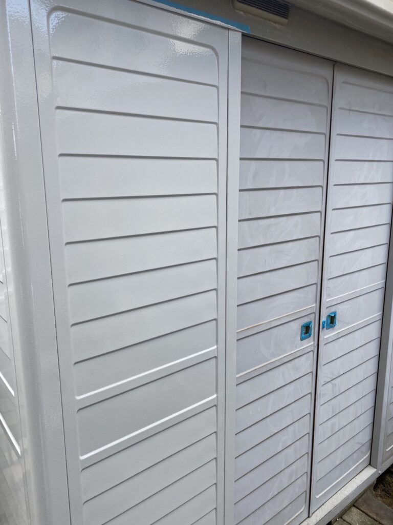 福岡県糟屋郡 N様邸【住宅塗装】作業工程：物置塗装 写真3